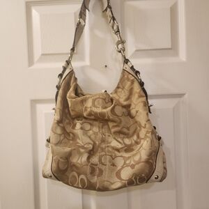 Authentic Vintage Coach Tan Shoulder Bag